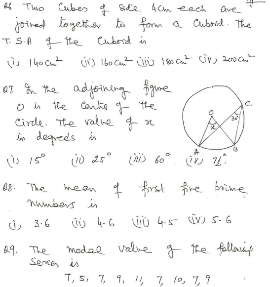Cbse class 9 mathematics sample paper 3